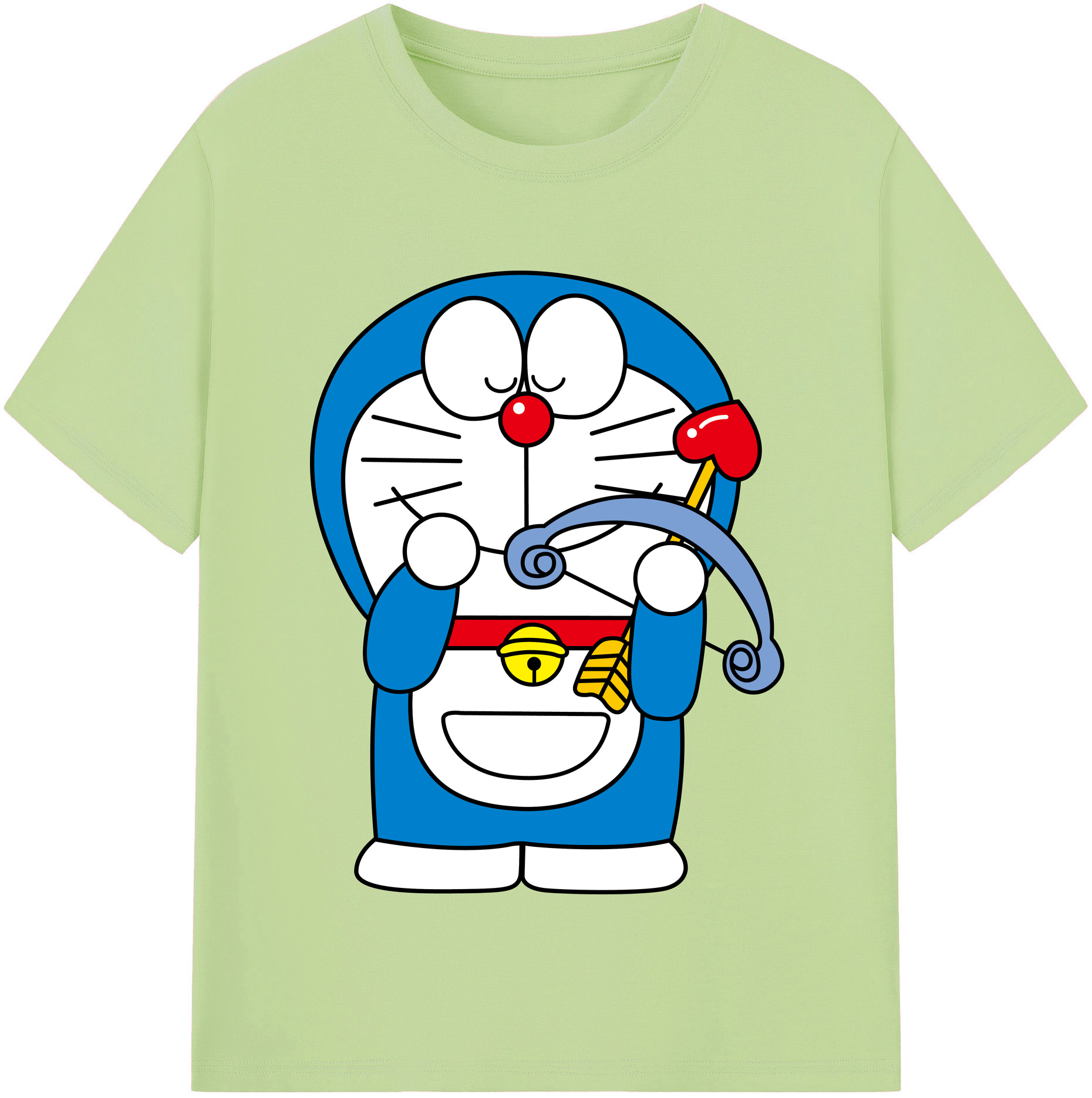 （画像用） ドラえもん Doraemon 綿100％半袖Tシャツ（フロントプリント）